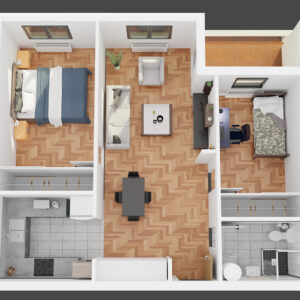 Floorplan 3D rendering – Mid-Sized Projects Pack